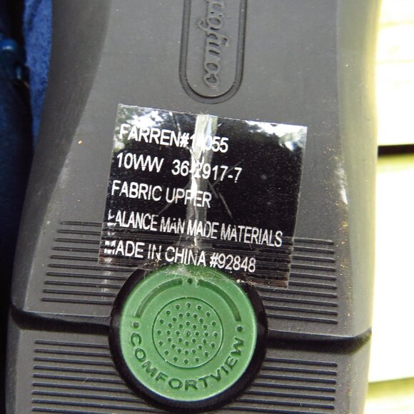 Comfortview Womens 10WW Blue Faux suede Booties unworn - Picture 8 of 8